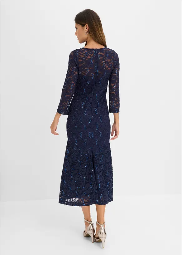 Abito in pizzo con paillettes luccicanti, bonprix
