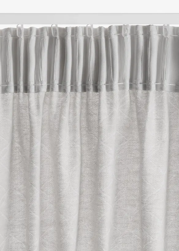 Tenda jacquard filtrante in cotone biologico (pacco da 1), bonprix