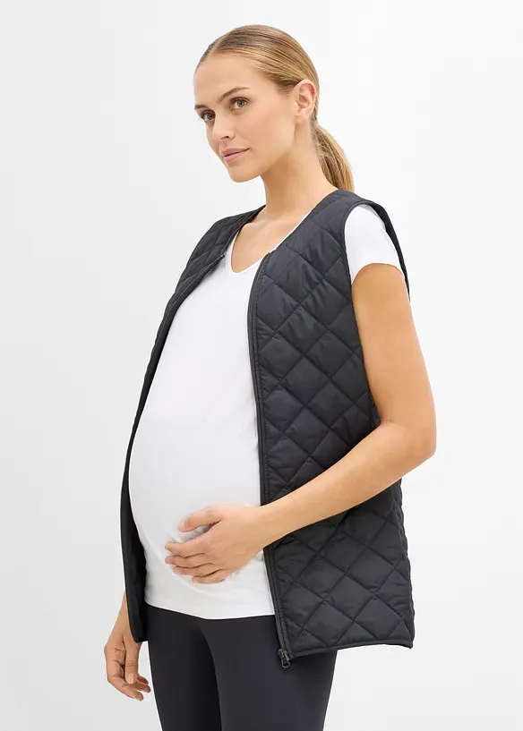 Cappotto pr&eacute;maman e porta beb&egrave; 6 in 1 resistente alle intemperie, con inserto babywearing e gilet trapuntato rimovibile (set 4 pezzi)., bonprix