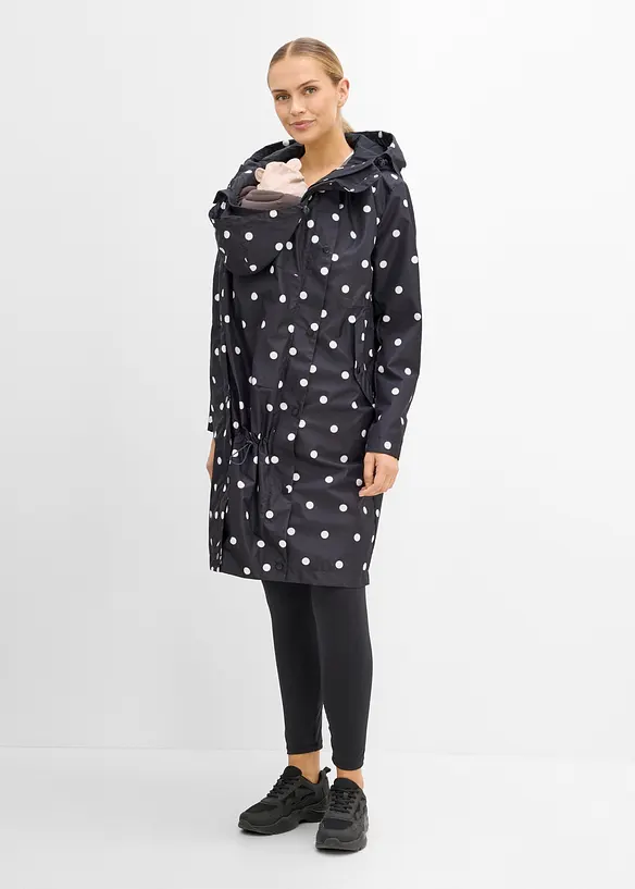 Cappotto pr&eacute;maman e porta beb&egrave; 6 in 1 resistente alle intemperie, con inserto babywearing e gilet trapuntato rimovibile (set 4 pezzi)., bonprix