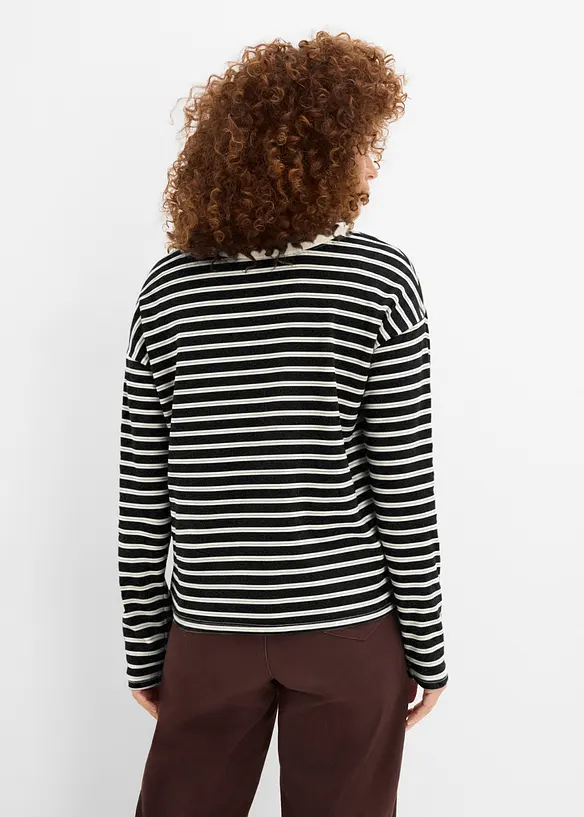Maglia a maniche lunghe in cotone pesante, bonprix