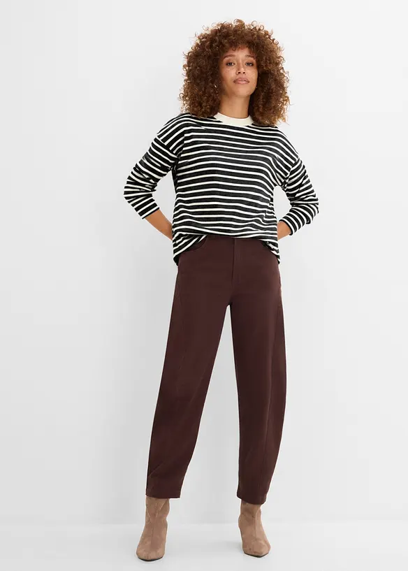 Maglia a maniche lunghe in cotone pesante, bonprix