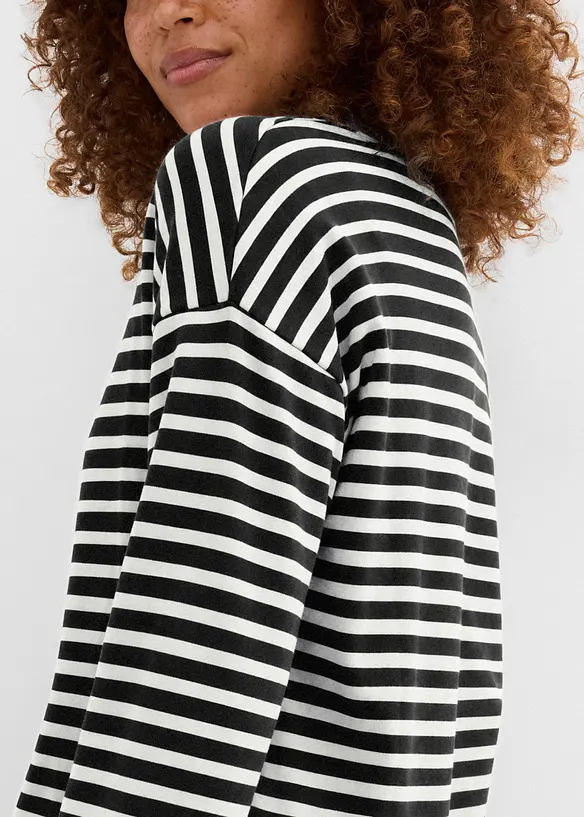 Maglia a maniche lunghe in cotone pesante, bonprix