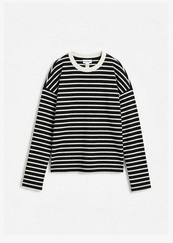 Maglia a maniche lunghe in cotone pesante, bonprix
