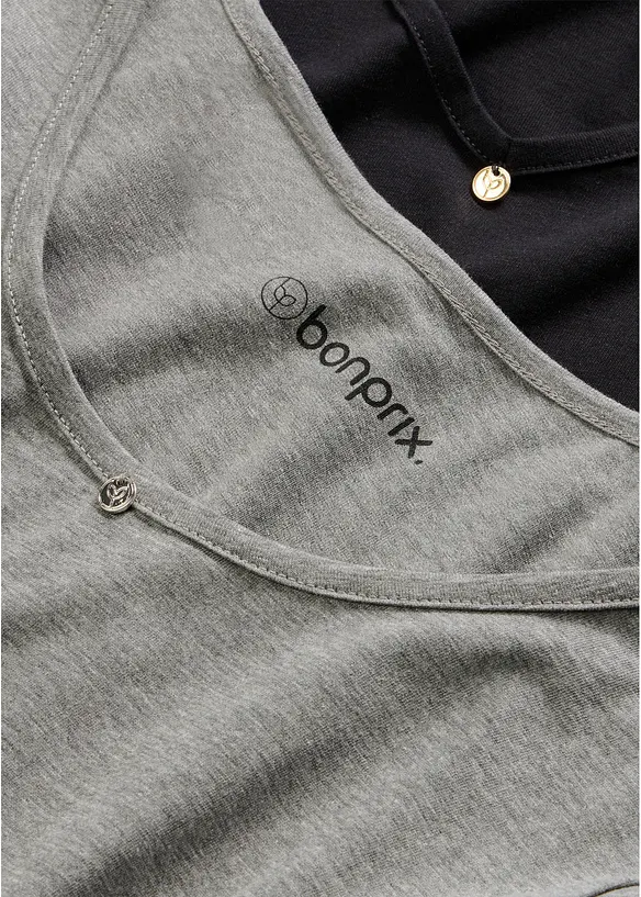 Pigiama in puro cotone (pacco da 2), bonprix