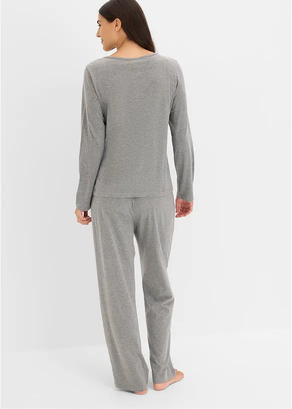 Pigiama in puro cotone (pacco da 2), bonprix
