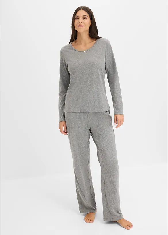 Pigiama in puro cotone (pacco da 2), bonprix