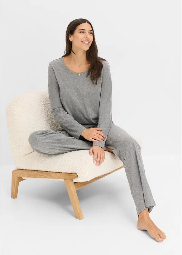Pigiama in puro cotone (pacco da 2), bonprix