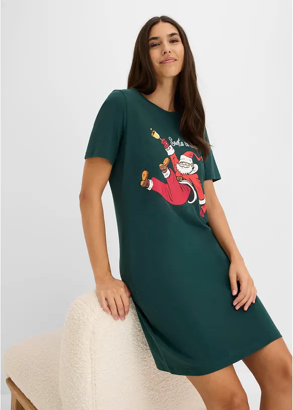 Camicia da notte in puro cotone (pacco da 2), bonprix