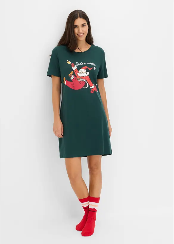 Camicia da notte in puro cotone (pacco da 2), bonprix