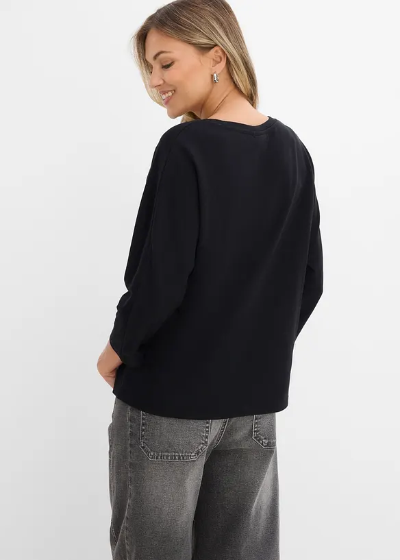 Maxi maglia in misto cotone, bonprix