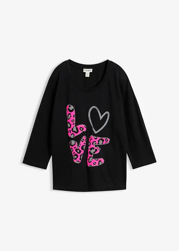 Maxi maglia in misto cotone, bonprix