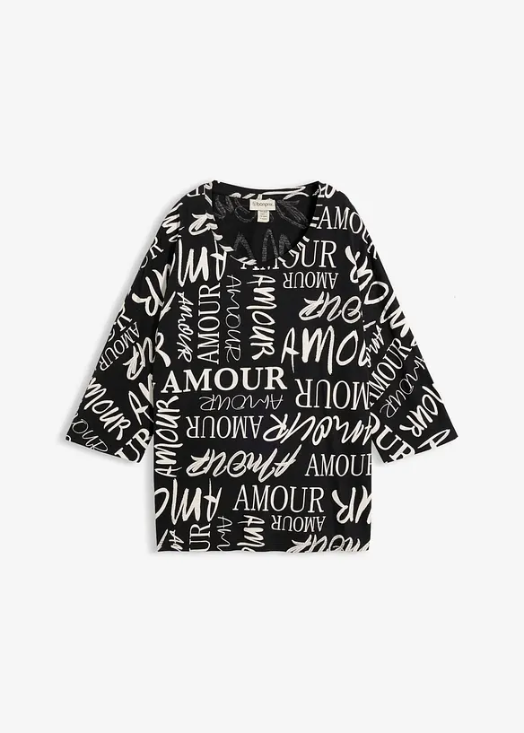 Maxi maglia in misto cotone e viscosa, bonprix