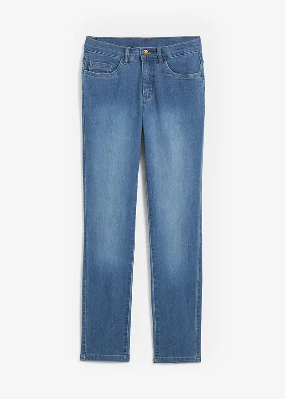 Jeans elasticizzati straight, vita media, bonprix