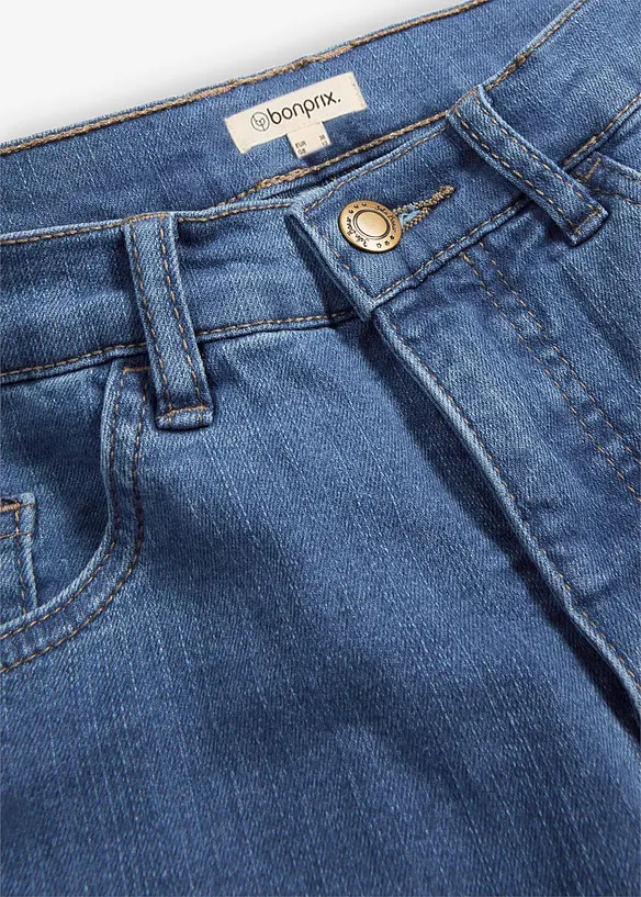 Jeans elasticizzati straight, vita media, bonprix