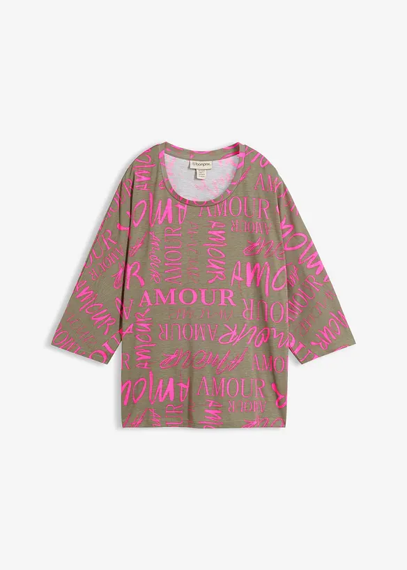 Maxi maglia in misto cotone e viscosa, bonprix