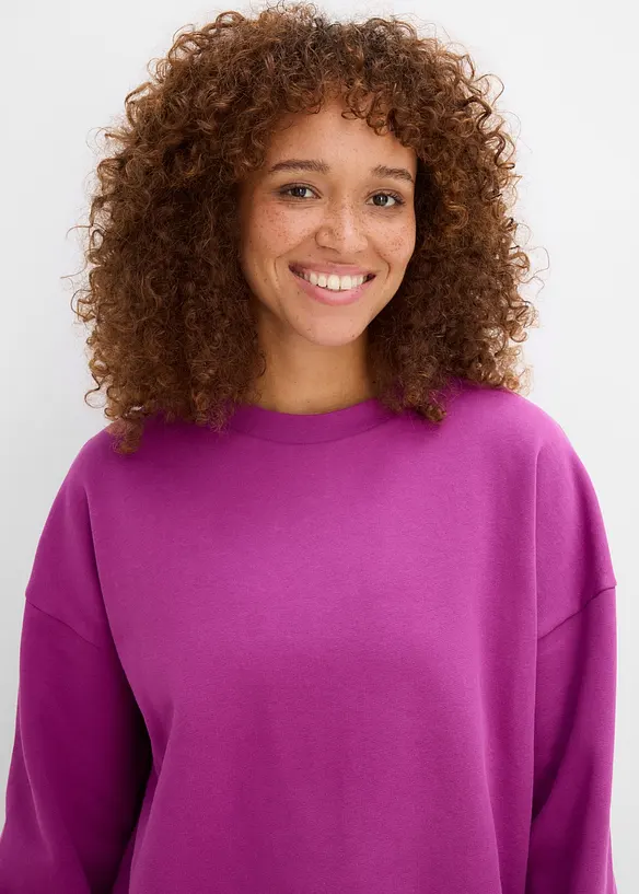 Felpa oversize in puro cotone biologico, bonprix