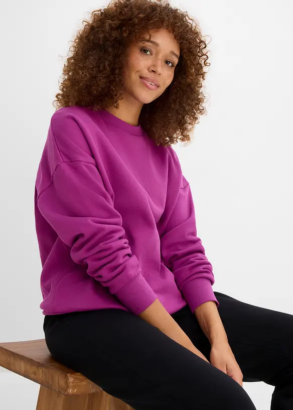 Felpa oversize in puro cotone biologico, bonprix