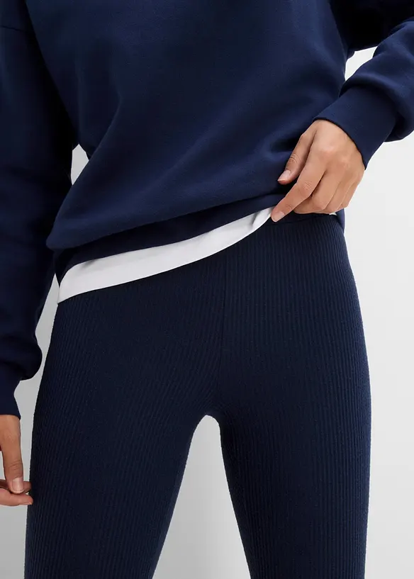 Leggings termici a costine, bonprix