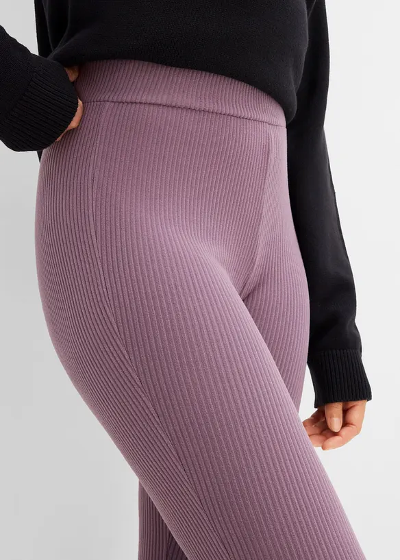 Leggings termici a costine, bonprix