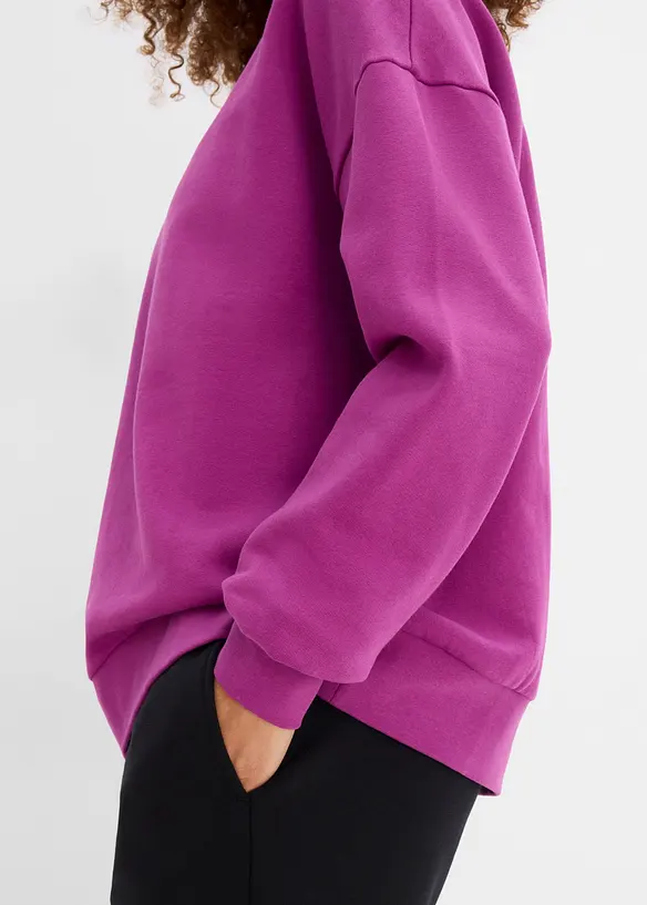 Felpa oversize in puro cotone biologico, bonprix