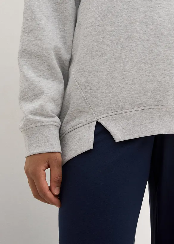 Felpa oversize in misto cotone, bonprix