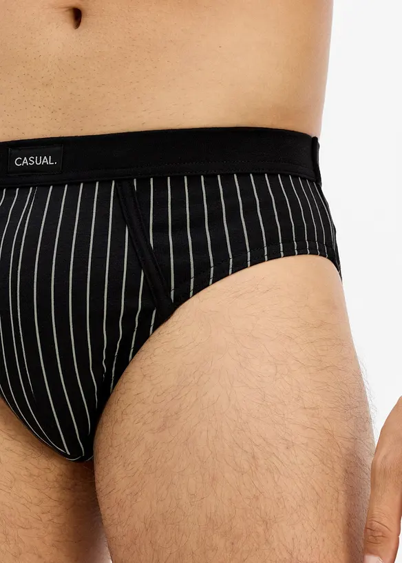 Slip alto con cotone (pacco da 5), bonprix