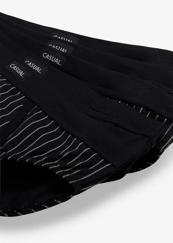 Slip alto con cotone (pacco da 5), bonprix