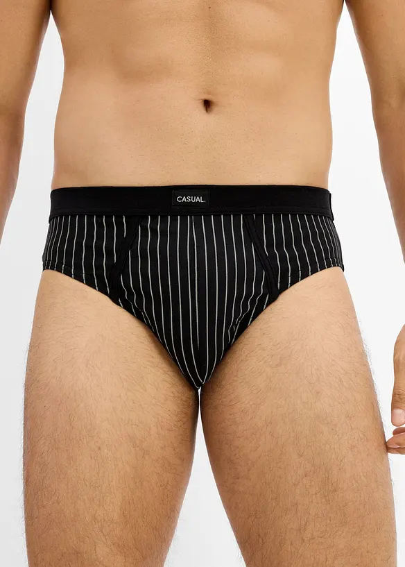 Slip alto con cotone (pacco da 5), bonprix