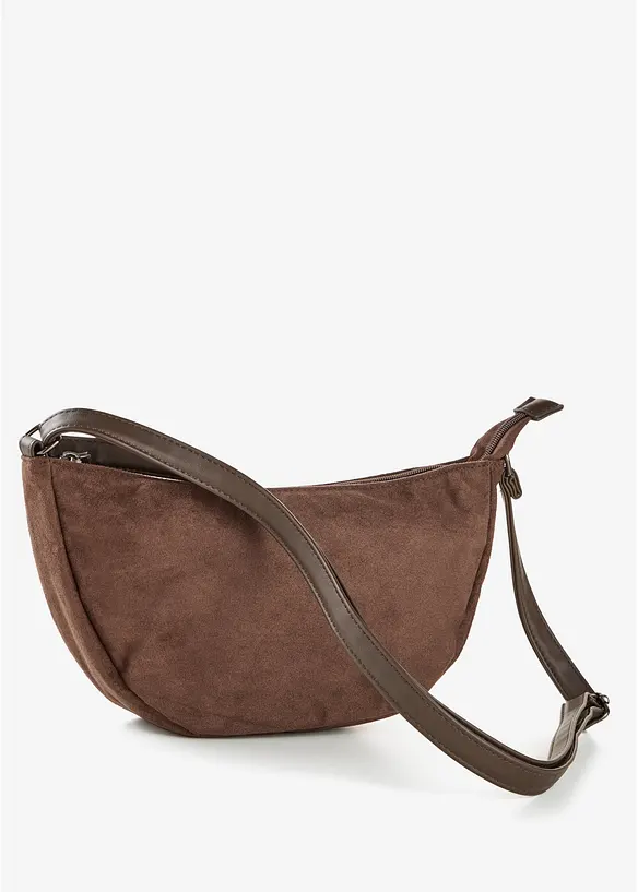 Borsa a tracolla in similpelle scamosciata, bonprix