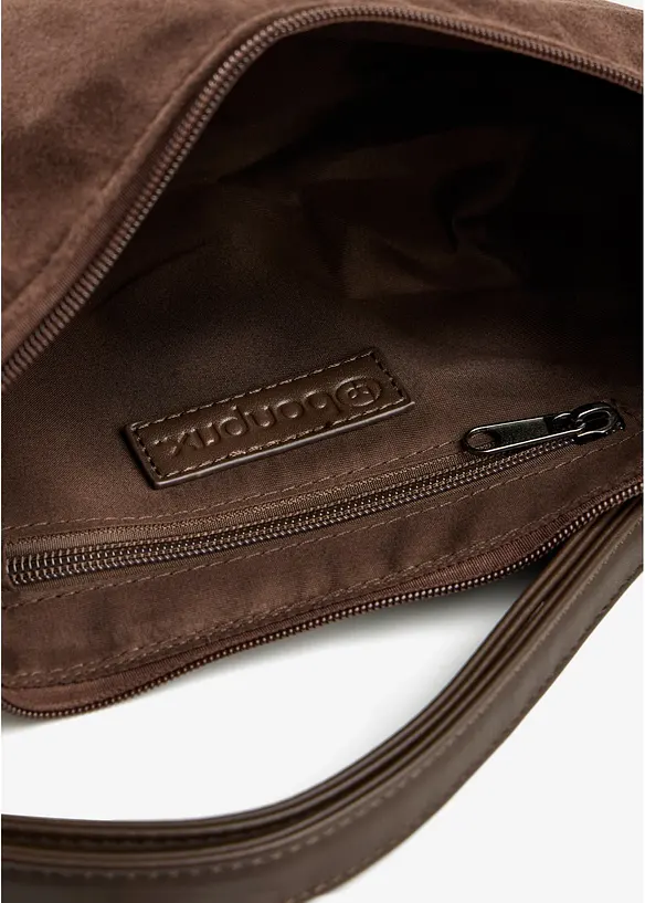 Borsa a tracolla in similpelle scamosciata, bonprix