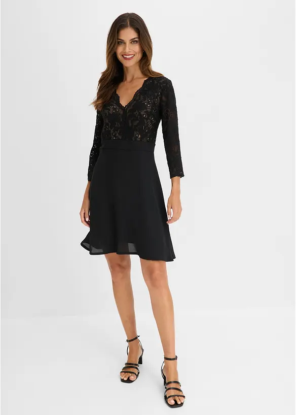 Abito da cocktail con pizzo, bonprix