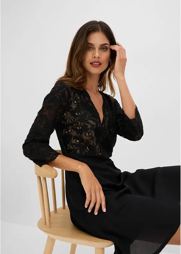 Abito da cocktail con pizzo, bonprix