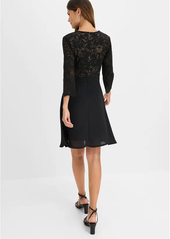 Abito da cocktail con pizzo, bonprix