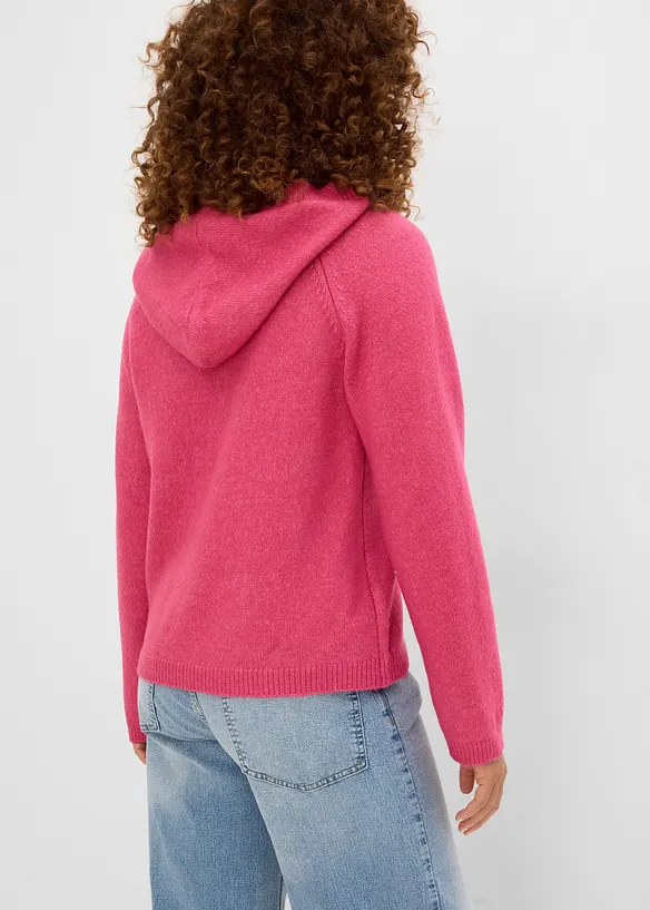 Maglione in filato fine con strass, bonprix