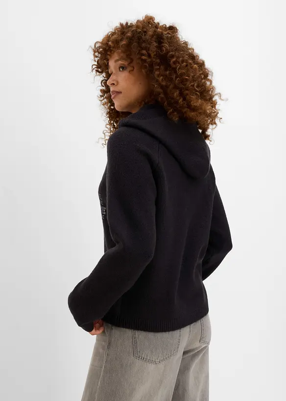Maglione in filato fine con strass, bonprix