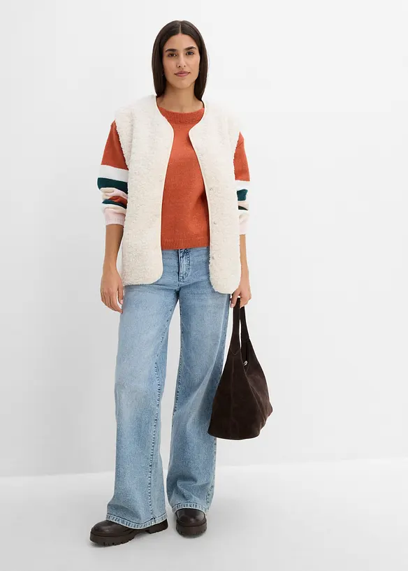 Maglione ampio con maniche a palloncino, bonprix