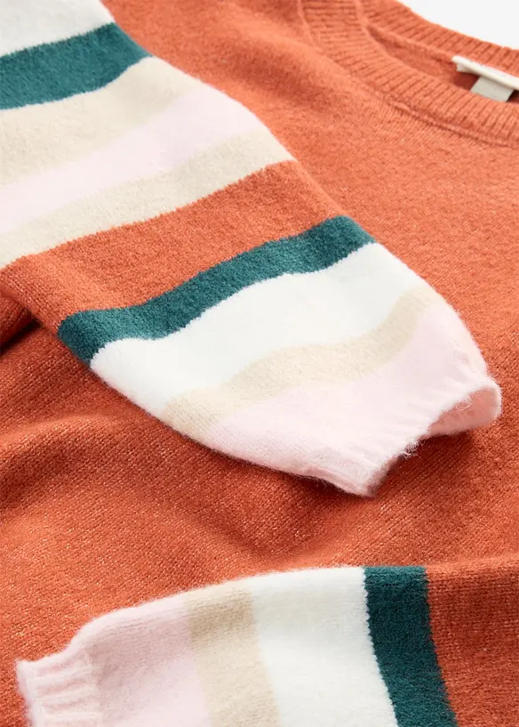 Maglione ampio con maniche a palloncino, bonprix