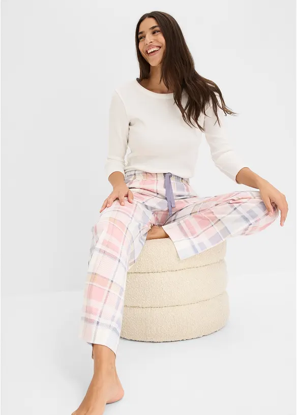 Pantaloni da pigiama in  flanella (pacco da 2), bonprix
