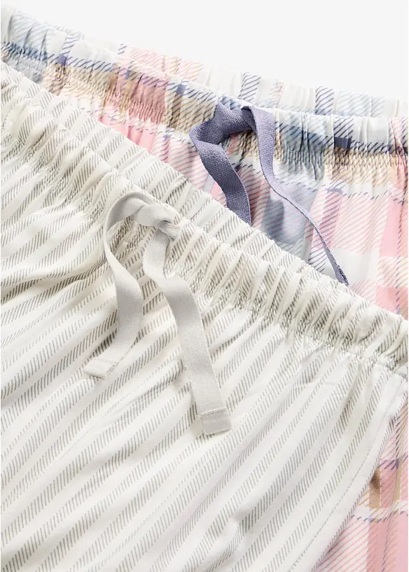 Pantaloni da pigiama in  flanella (pacco da 2), bonprix