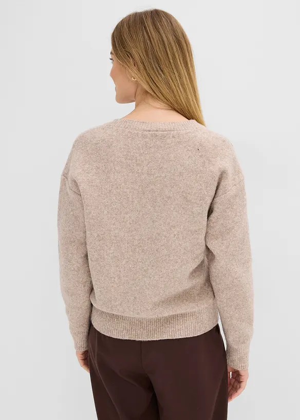 Maglione con paillettes, bonprix