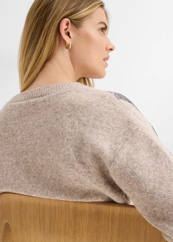 Maglione con paillettes, bonprix