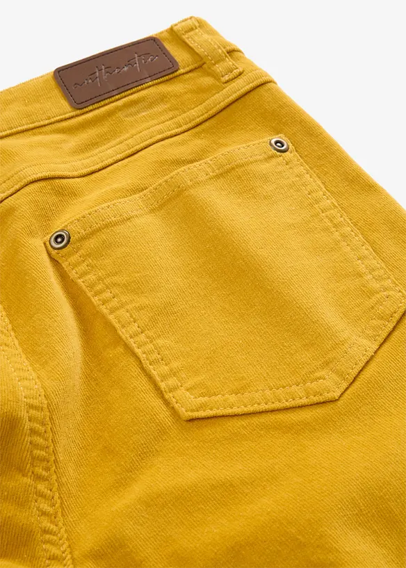 Pantaloni aderenti in velluto a coste misto cotone, bonprix