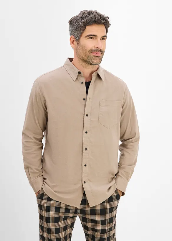 Camicia in flanella di cotone, regular fit, bonprix
