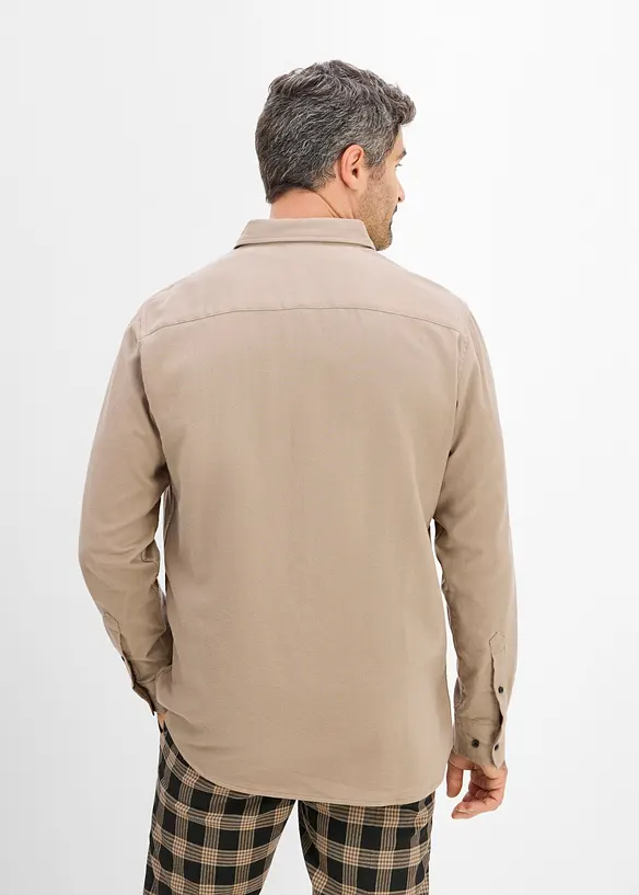 Camicia in flanella di cotone, regular fit, bonprix