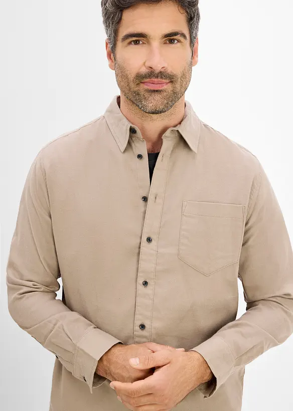 Camicia in flanella di cotone, regular fit, bonprix
