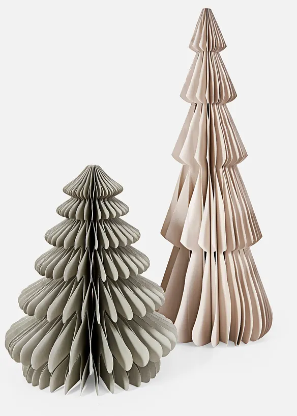 Soprammobile albero di carta (set 2 pezzi), bonprix