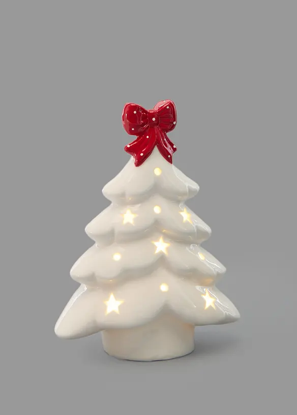 Soprammobile LED abete con fiocco, bonprix