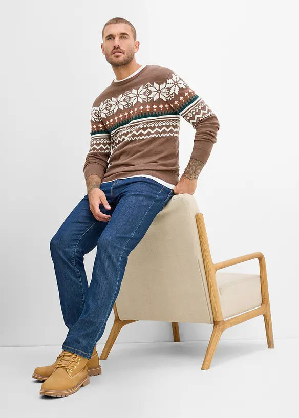 Maglione norvegese regular fit, bonprix