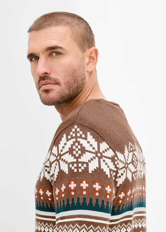 Maglione norvegese regular fit, bonprix